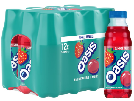 Oasis Summer Fruits Juice 12 X 500 Ml Sale