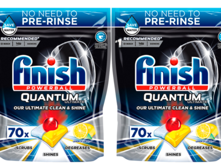 Finish Quantum Ultimate Lemon Sparkle, 2 x 70 Tablet Pack Online Hot Sale