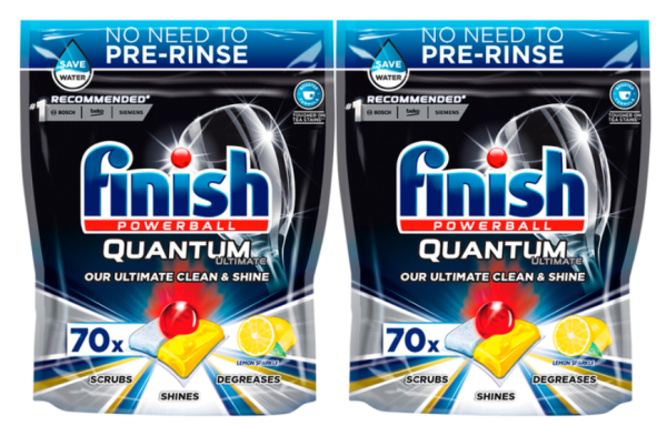 Finish Quantum Ultimate Lemon Sparkle, 2 x 70 Tablet Pack Online Hot Sale