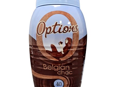 Options Belgian Chocolate Instant Hot Chocolate Drink Pack of 6x395g For Cheap