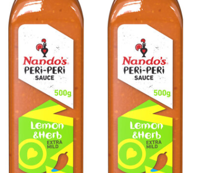 Nando s Lemon & Herb PERi PERi Sauce Pack of 2x500ml Online now