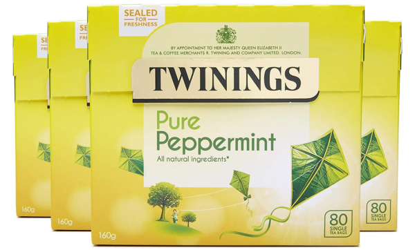 Twinings Pure Peppermint 80 Tea Bags (Pack of 4) Hot on Sale